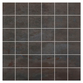 Mosaik Klinker <strong>Acier</strong>  Sort Mat 30x30 (5x5) cm